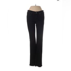 Rag & Bone Straight Leg Black Jeans